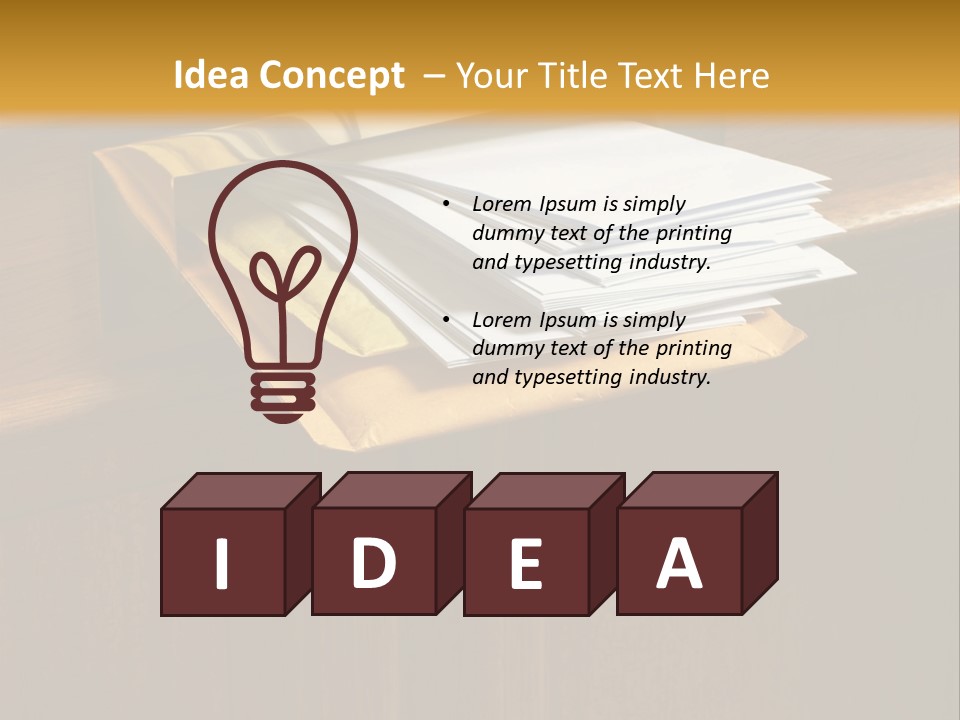 Box Mailbox Outside PowerPoint Template