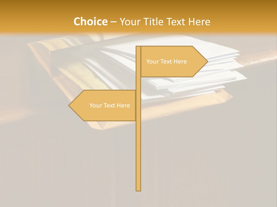 Box Mailbox Outside PowerPoint Template