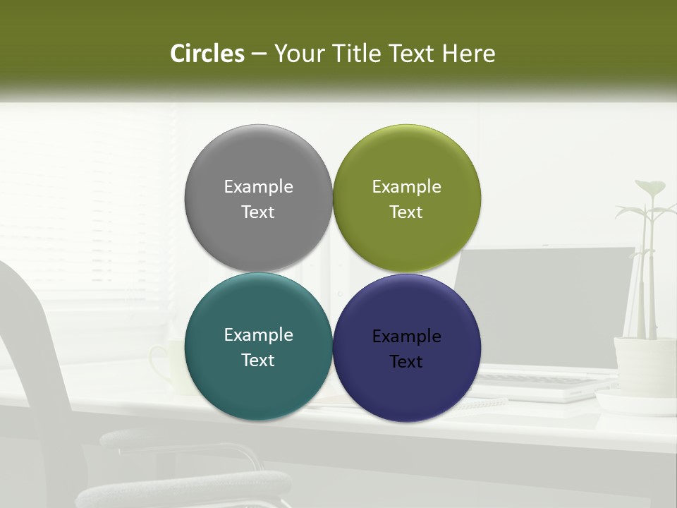 Drink Clock Computer PowerPoint Template
