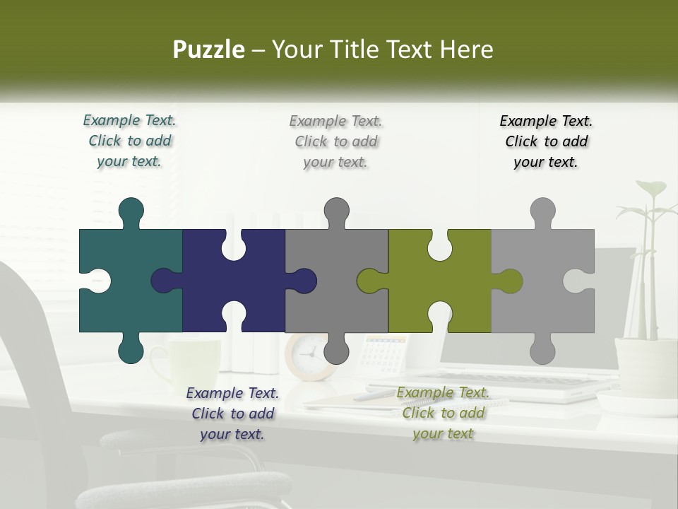 Drink Clock Computer PowerPoint Template