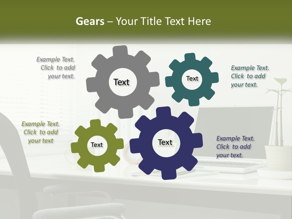 Drink Clock Computer PowerPoint Template