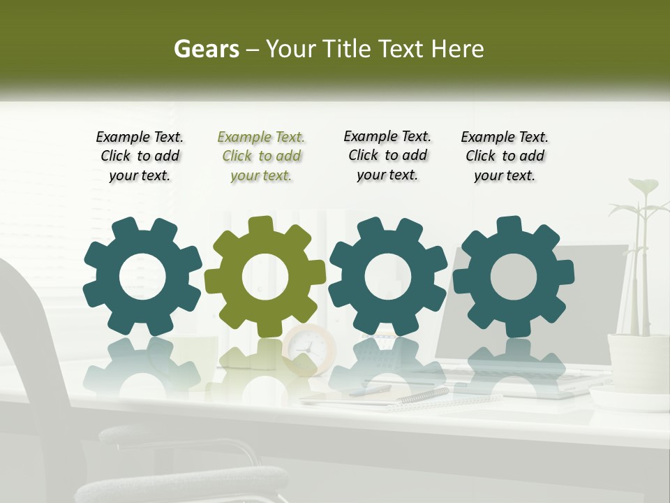 Drink Clock Computer PowerPoint Template