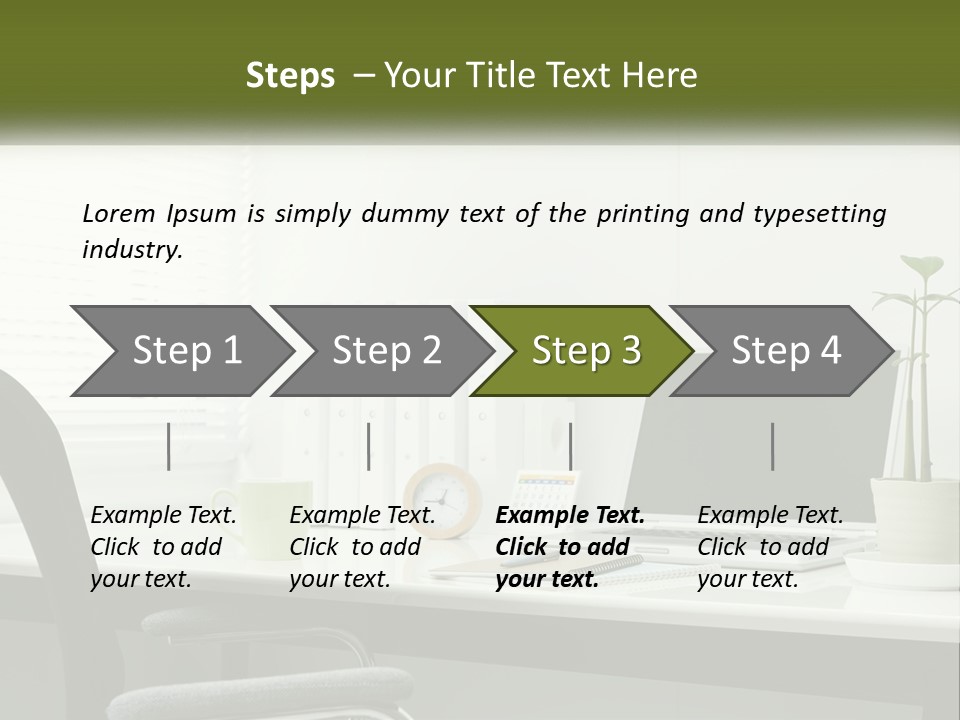Drink Clock Computer PowerPoint Template