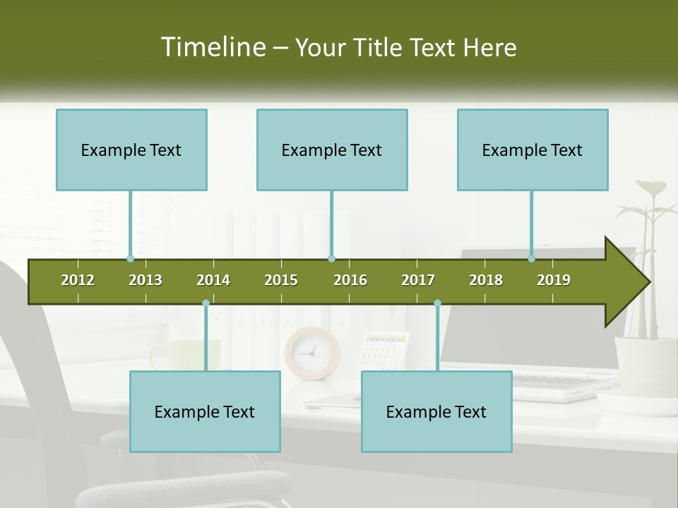 Drink Clock Computer PowerPoint Template