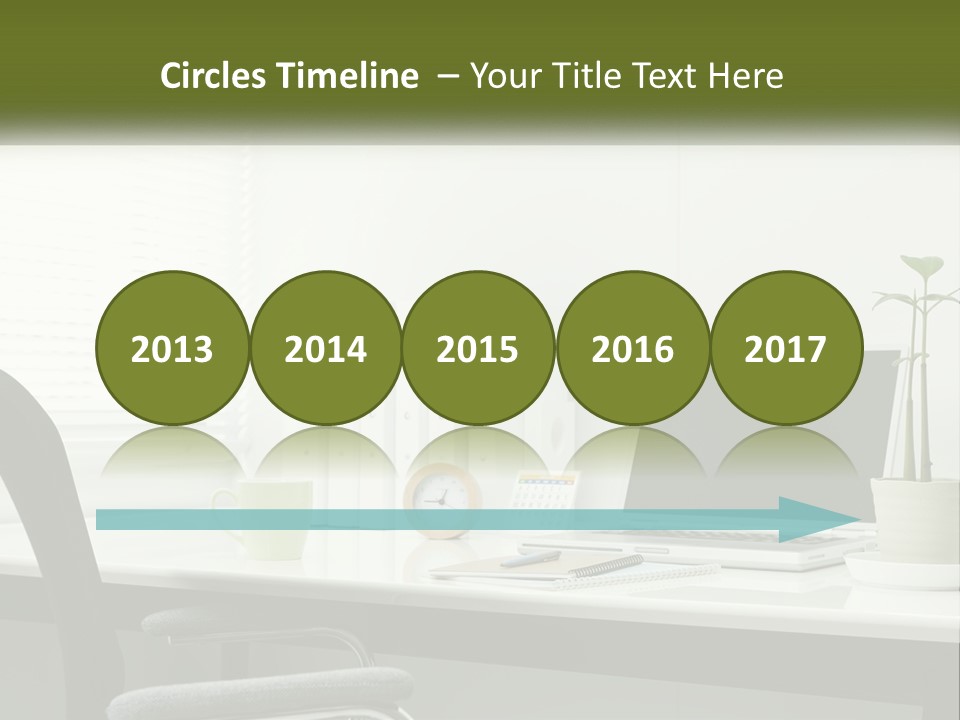 Drink Clock Computer PowerPoint Template