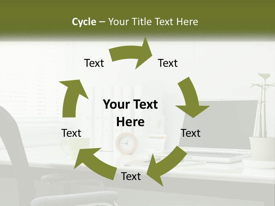 Drink Clock Computer PowerPoint Template