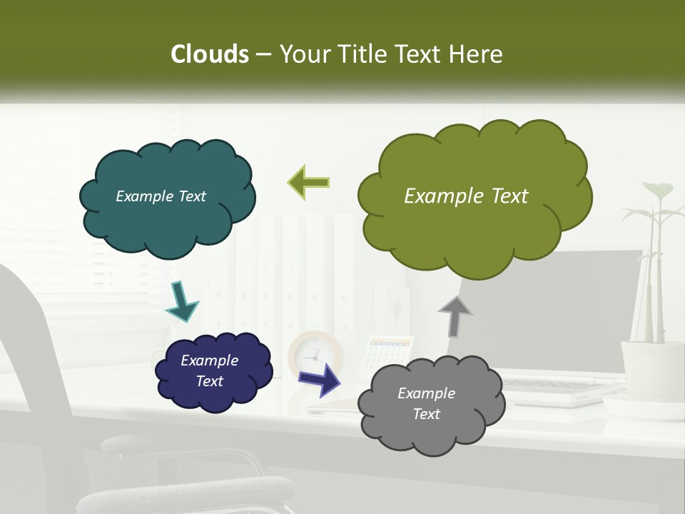 Drink Clock Computer PowerPoint Template