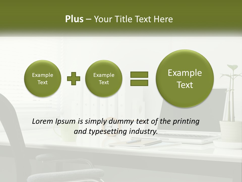 Drink Clock Computer PowerPoint Template