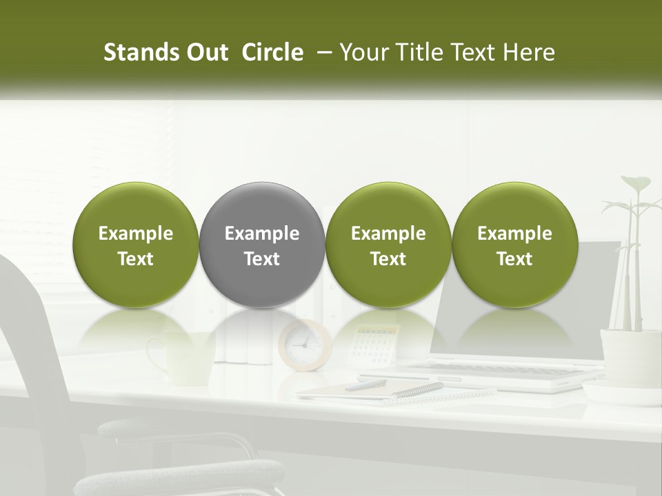 Drink Clock Computer PowerPoint Template