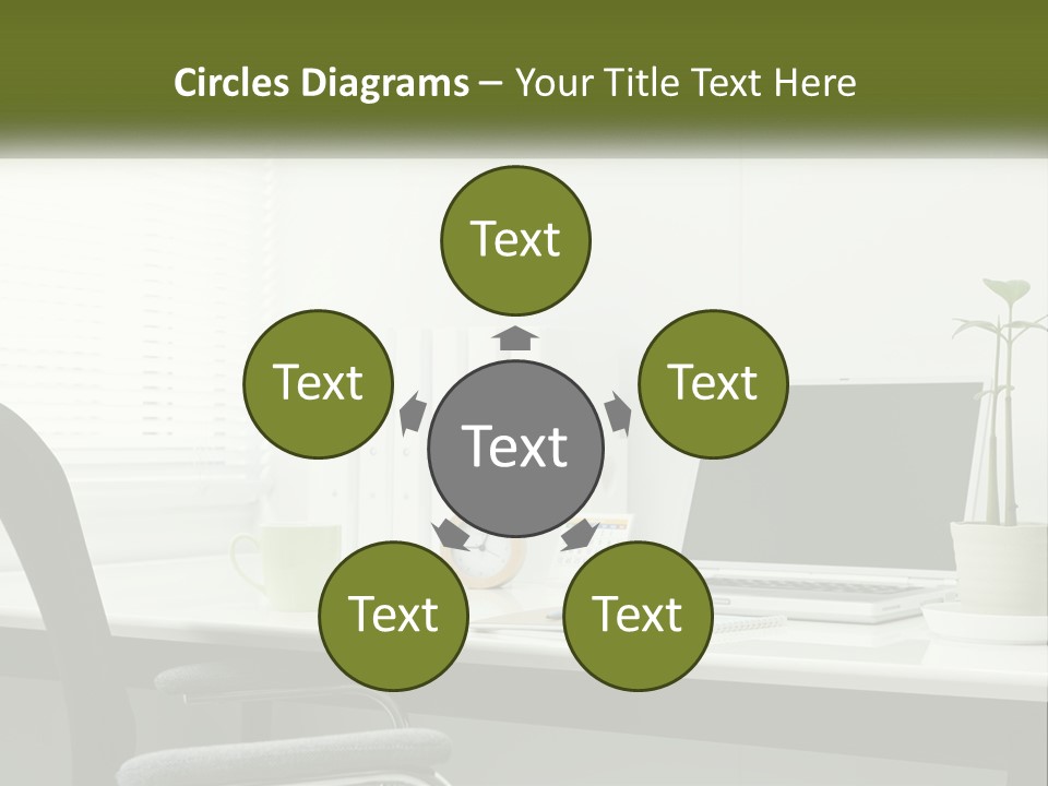 Drink Clock Computer PowerPoint Template