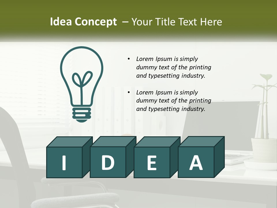 Drink Clock Computer PowerPoint Template