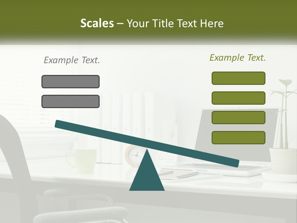 Drink Clock Computer PowerPoint Template