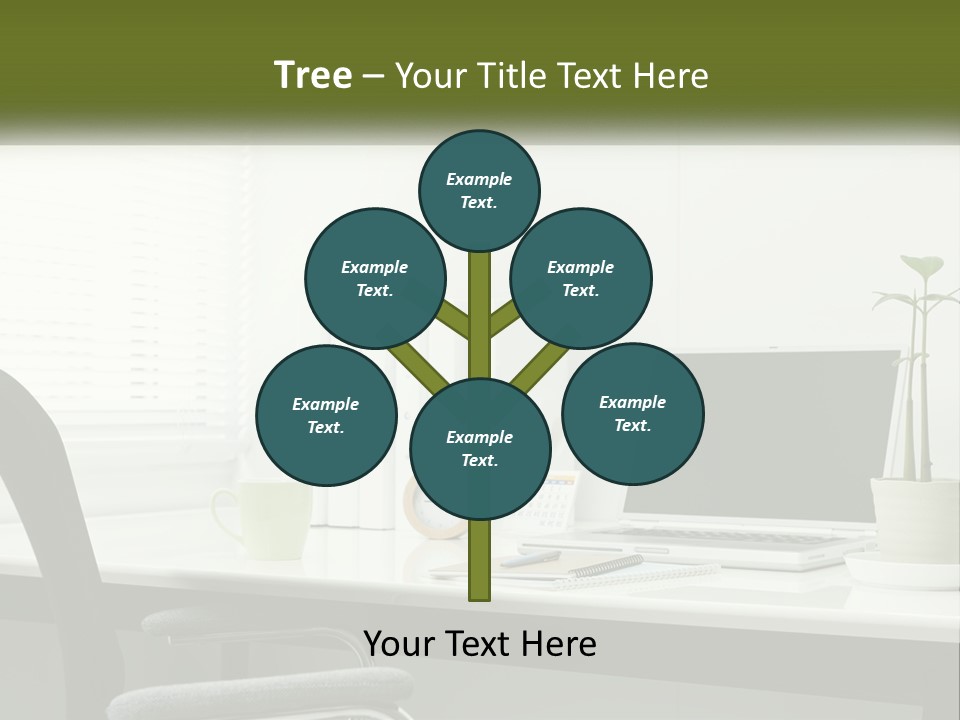 Drink Clock Computer PowerPoint Template