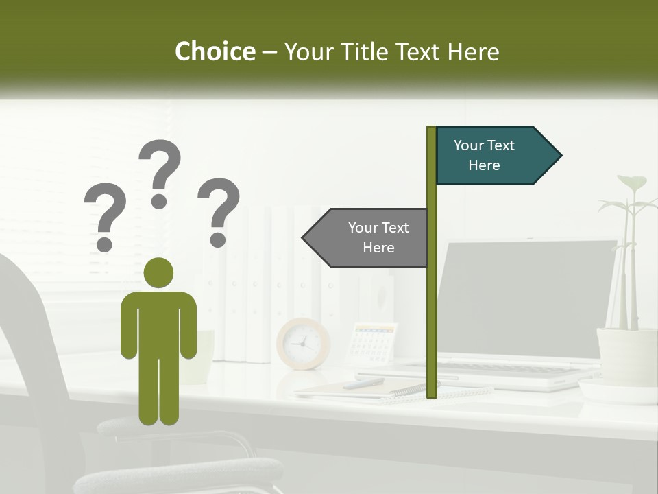 Drink Clock Computer PowerPoint Template