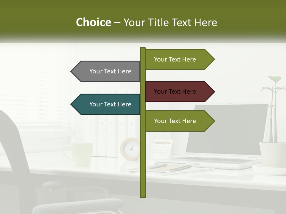 Drink Clock Computer PowerPoint Template