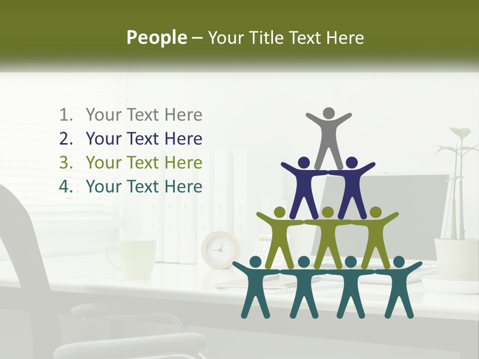 Drink Clock Computer PowerPoint Template