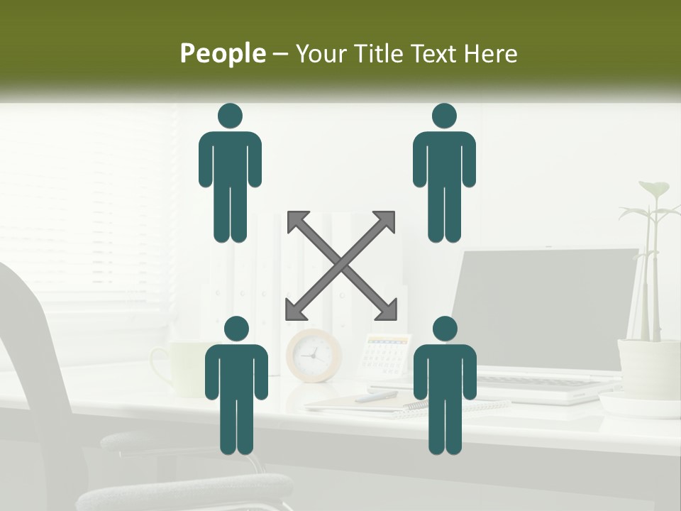 Drink Clock Computer PowerPoint Template