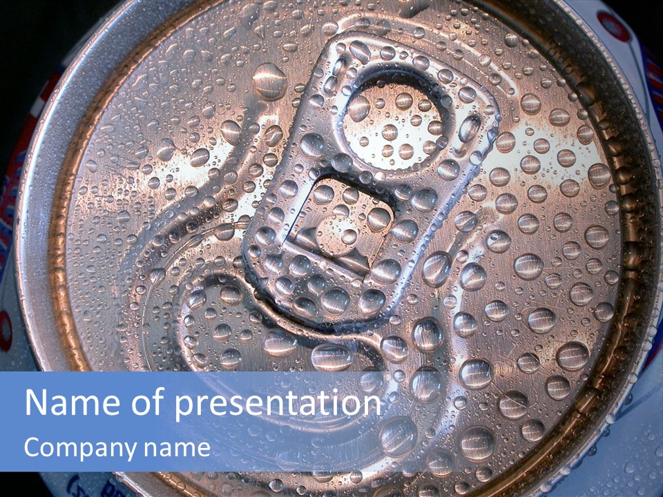 Drop Drink Top PowerPoint Template