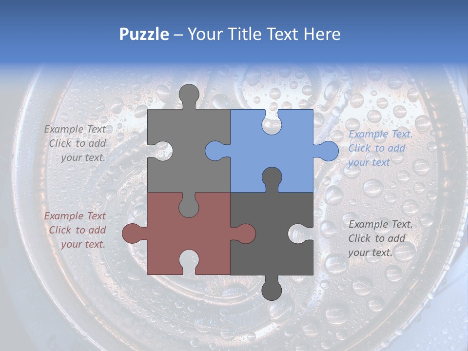 Drop Drink Top PowerPoint Template