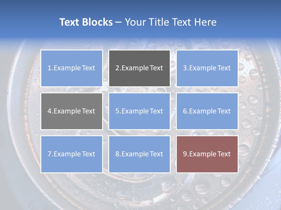 Drop Drink Top PowerPoint Template