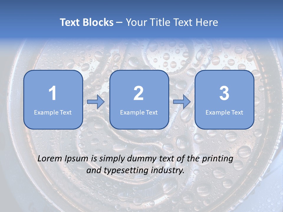 Drop Drink Top PowerPoint Template