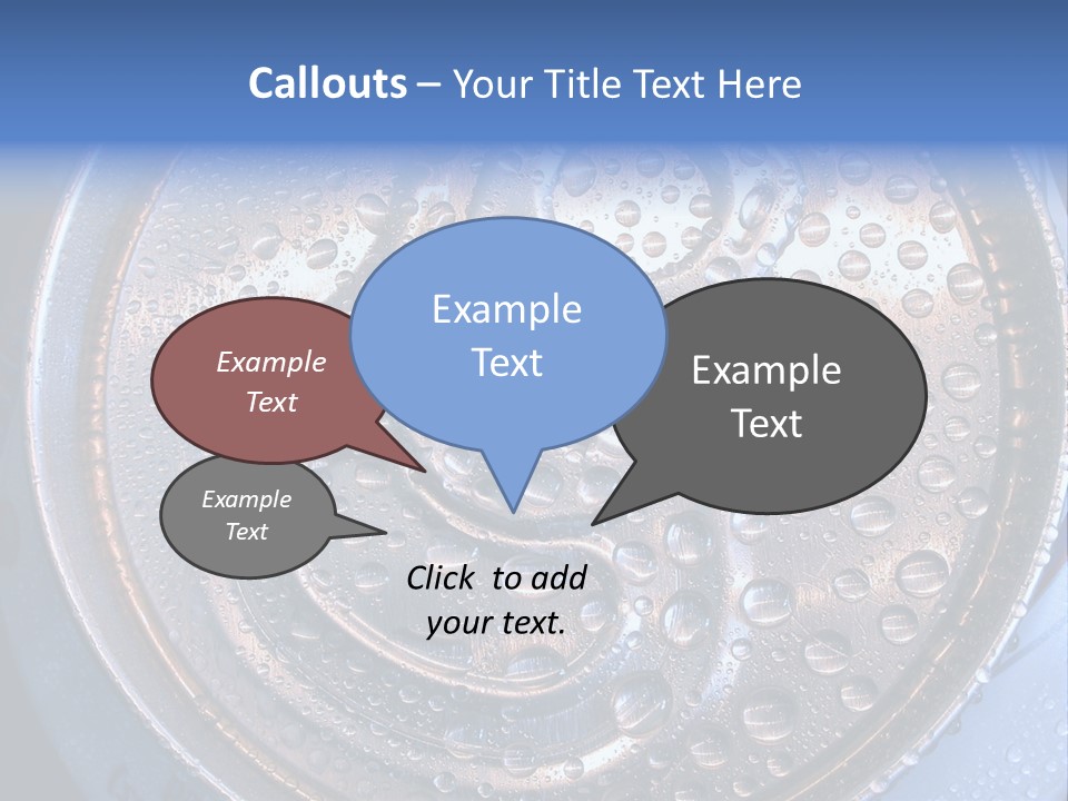 Drop Drink Top PowerPoint Template
