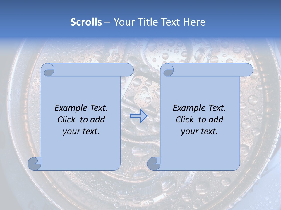 Drop Drink Top PowerPoint Template