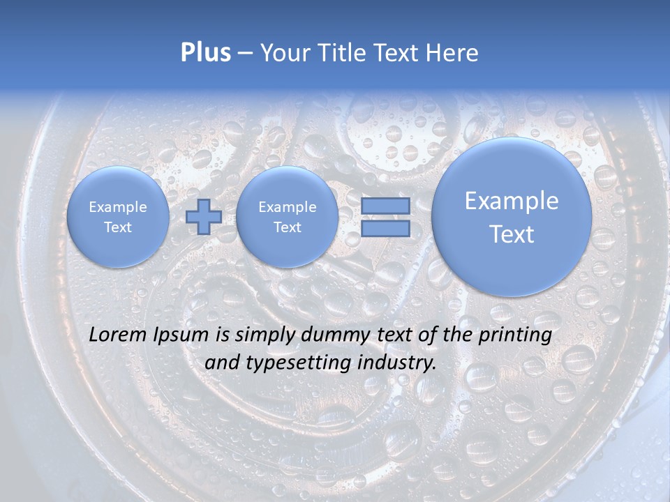Drop Drink Top PowerPoint Template