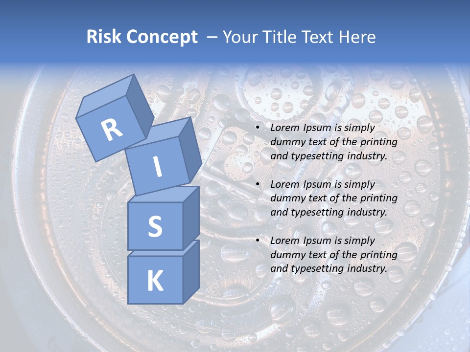 Drop Drink Top PowerPoint Template