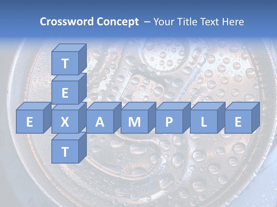 Drop Drink Top PowerPoint Template