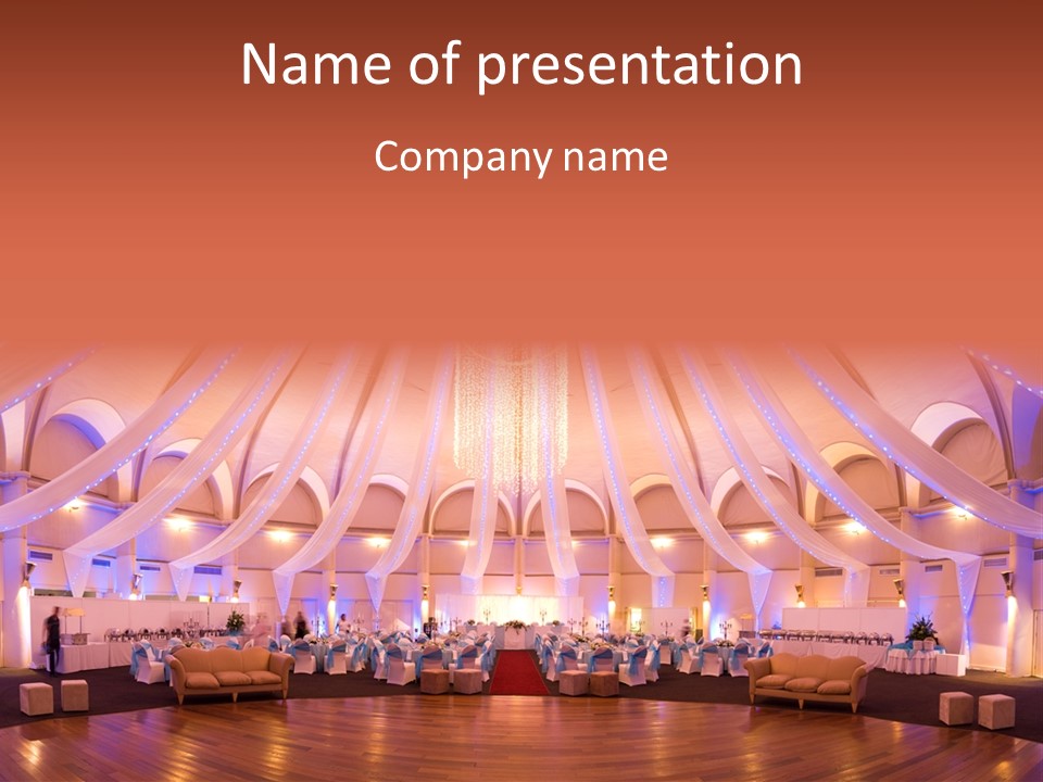 Pink Hotel Reception PowerPoint Template