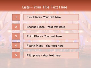 Pink Hotel Reception PowerPoint Template