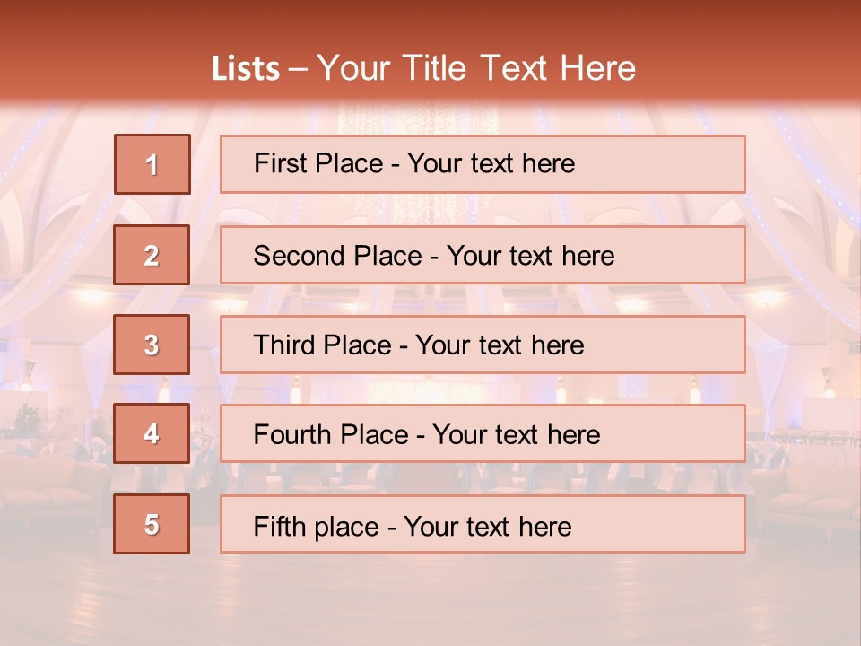 Pink Hotel Reception PowerPoint Template