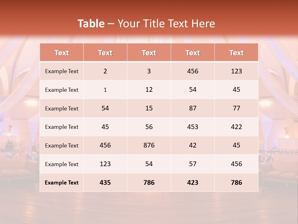 Pink Hotel Reception PowerPoint Template