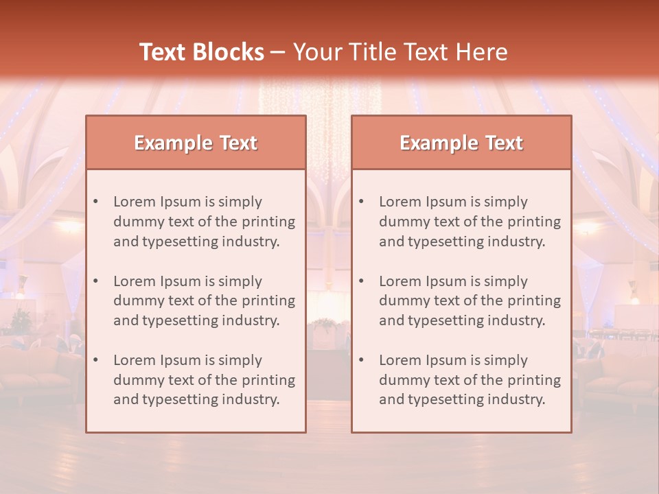 Pink Hotel Reception PowerPoint Template