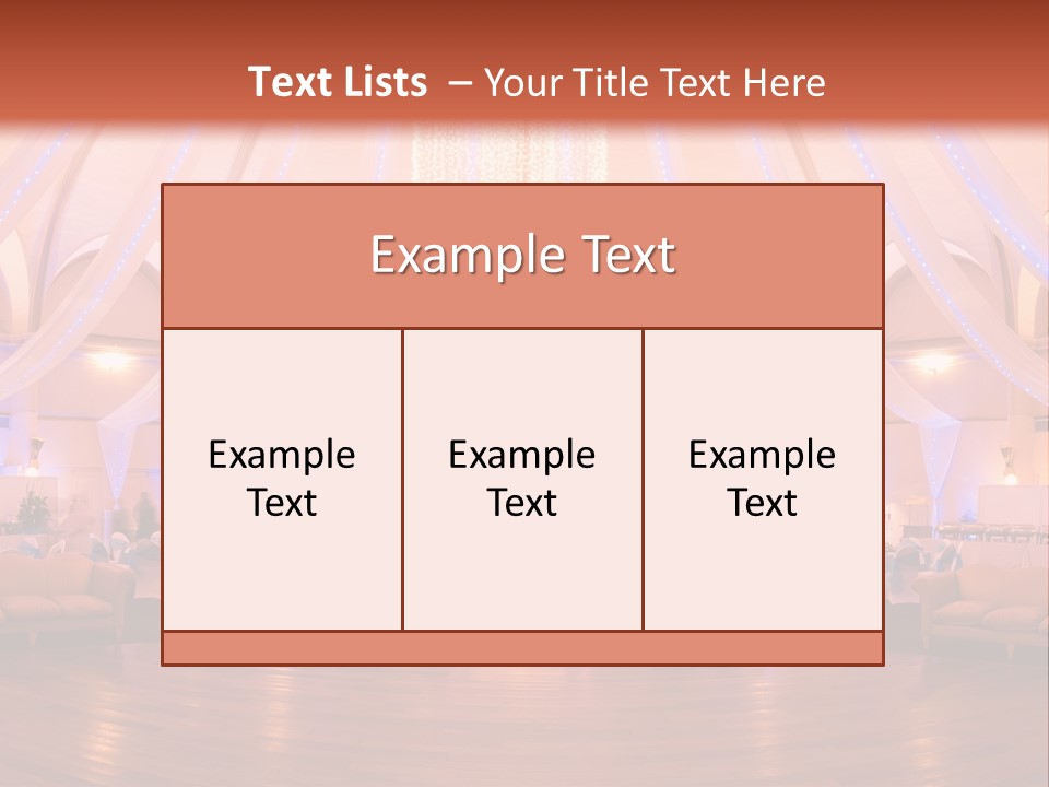 Pink Hotel Reception PowerPoint Template