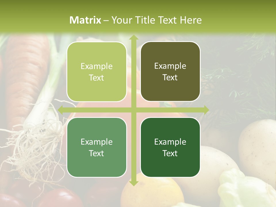 Farm Green Pepper PowerPoint Template