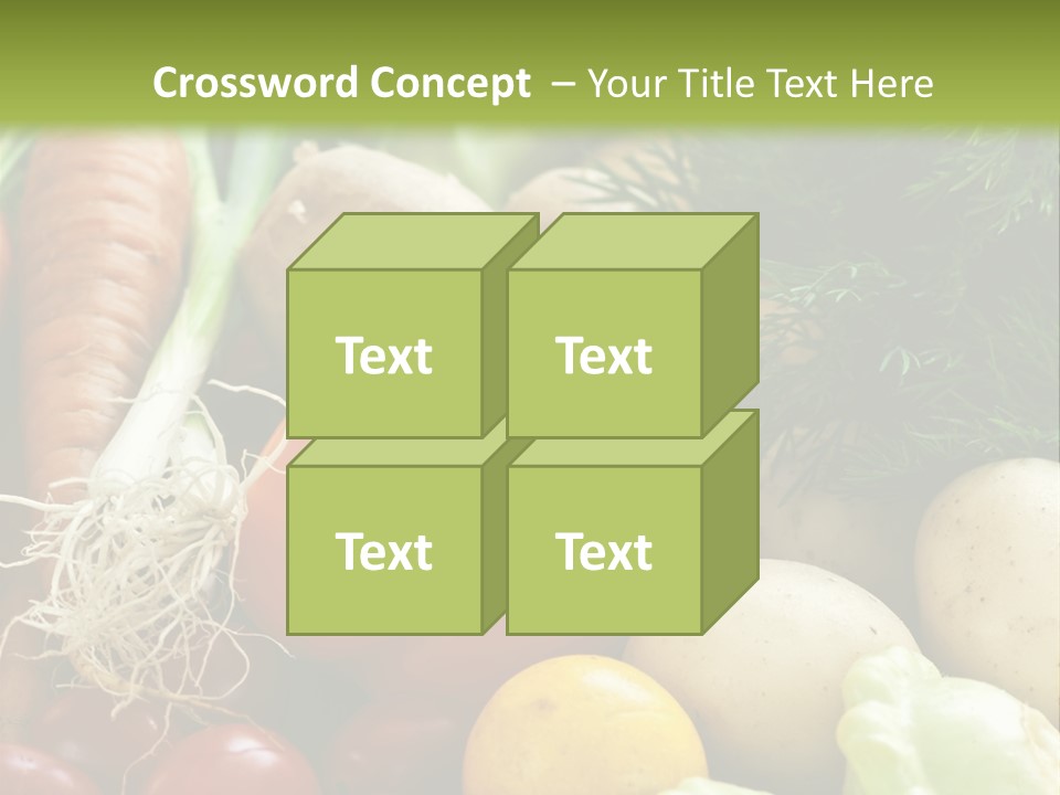 Farm Green Pepper PowerPoint Template