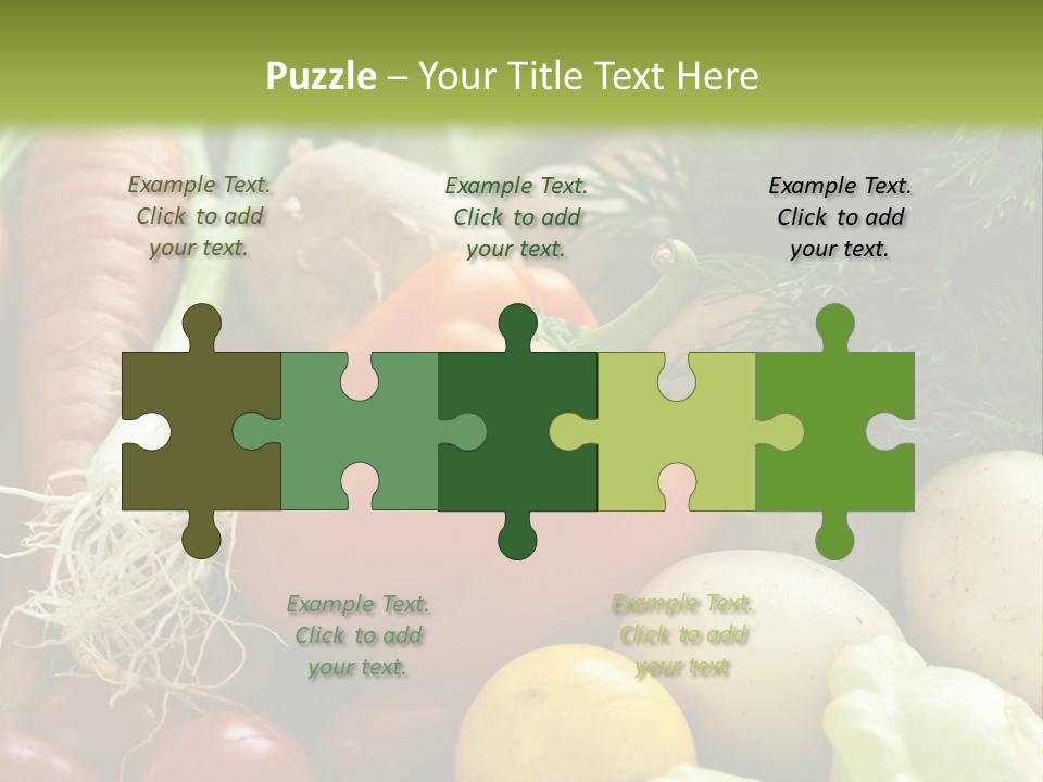 Farm Green Pepper PowerPoint Template