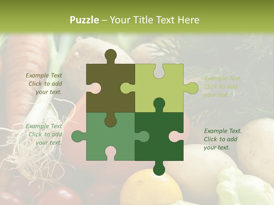 Farm Green Pepper PowerPoint Template