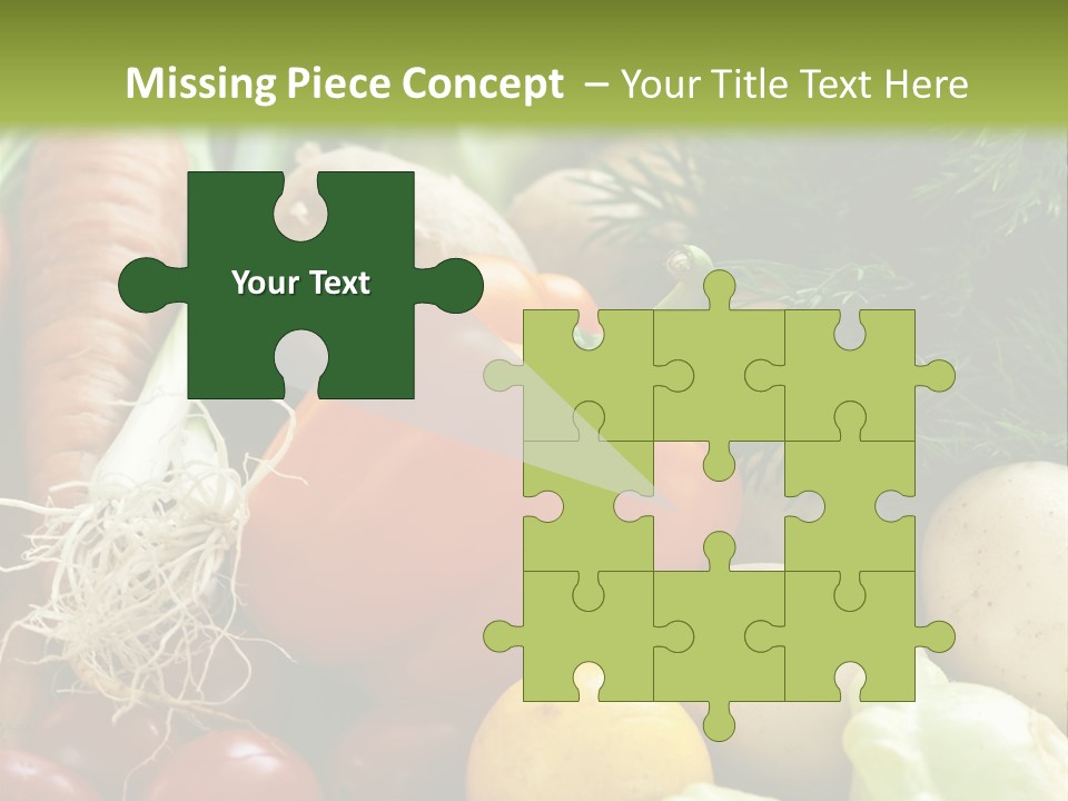 Farm Green Pepper PowerPoint Template