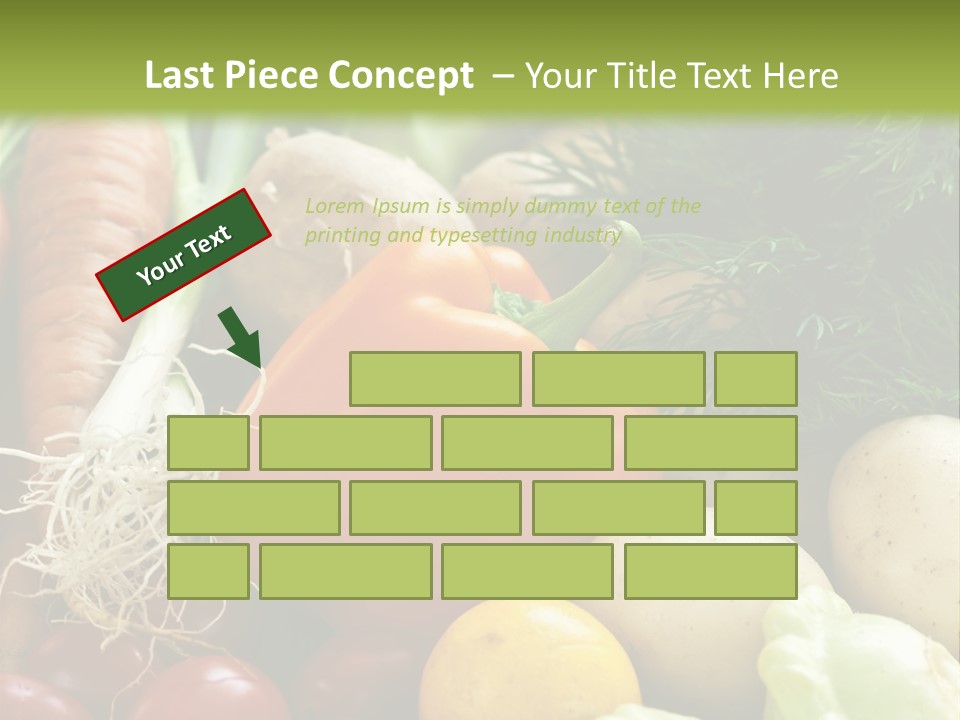 Farm Green Pepper PowerPoint Template