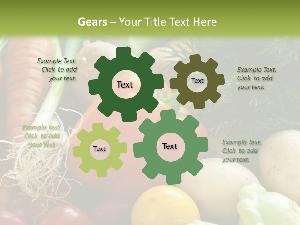 Farm Green Pepper PowerPoint Template