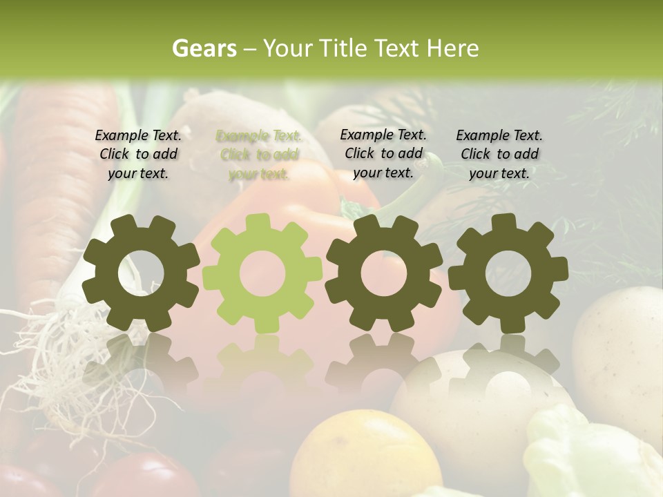 Farm Green Pepper PowerPoint Template