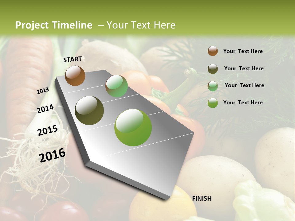 Farm Green Pepper PowerPoint Template
