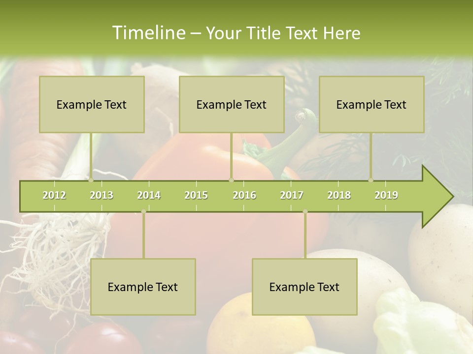 Farm Green Pepper PowerPoint Template