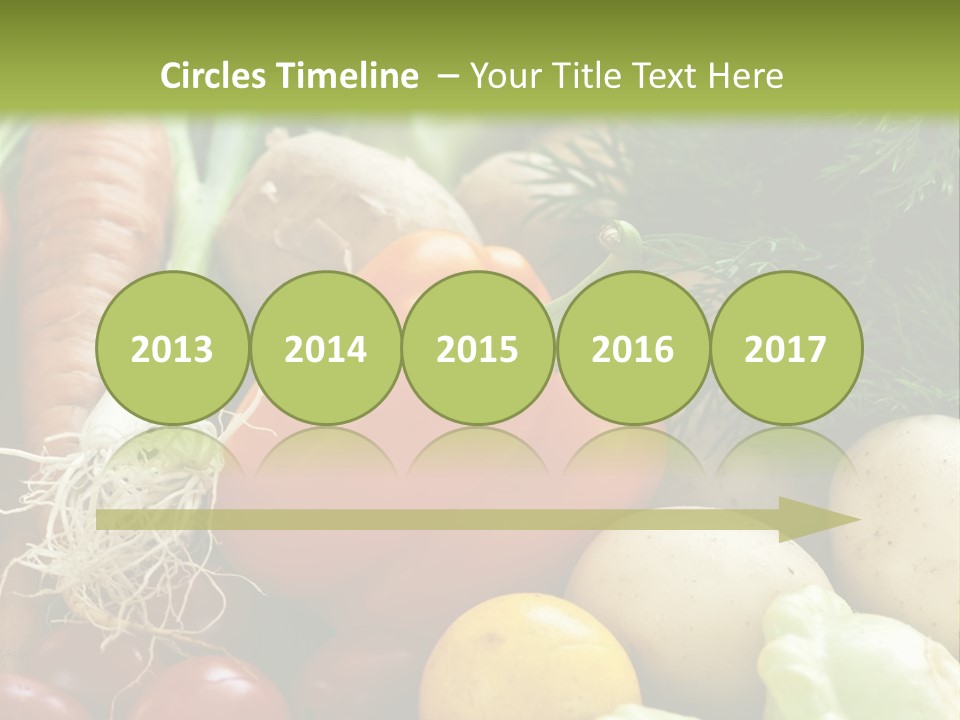 Farm Green Pepper PowerPoint Template