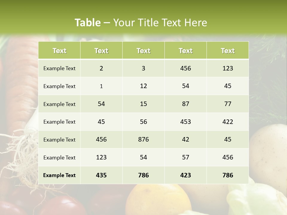 Farm Green Pepper PowerPoint Template