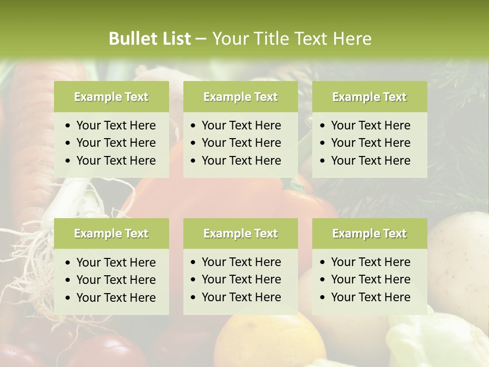 Farm Green Pepper PowerPoint Template