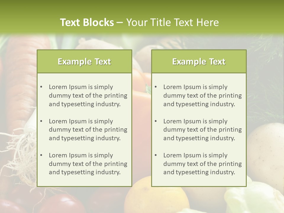 Farm Green Pepper PowerPoint Template